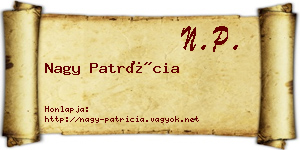 Nagy Patrícia névjegykártya